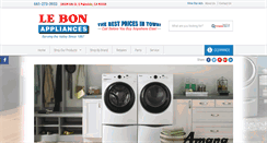 Desktop Screenshot of lebonappliance.com
